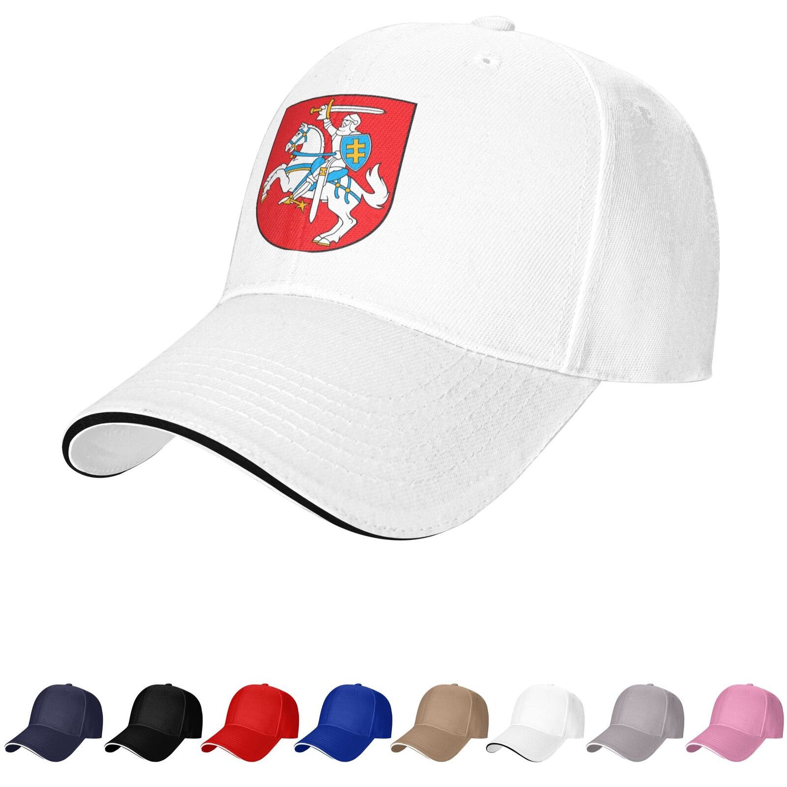 lithuania emblem hat lithuanian caps for men women coat of arms of lithuania baseball cap trucker dad hat