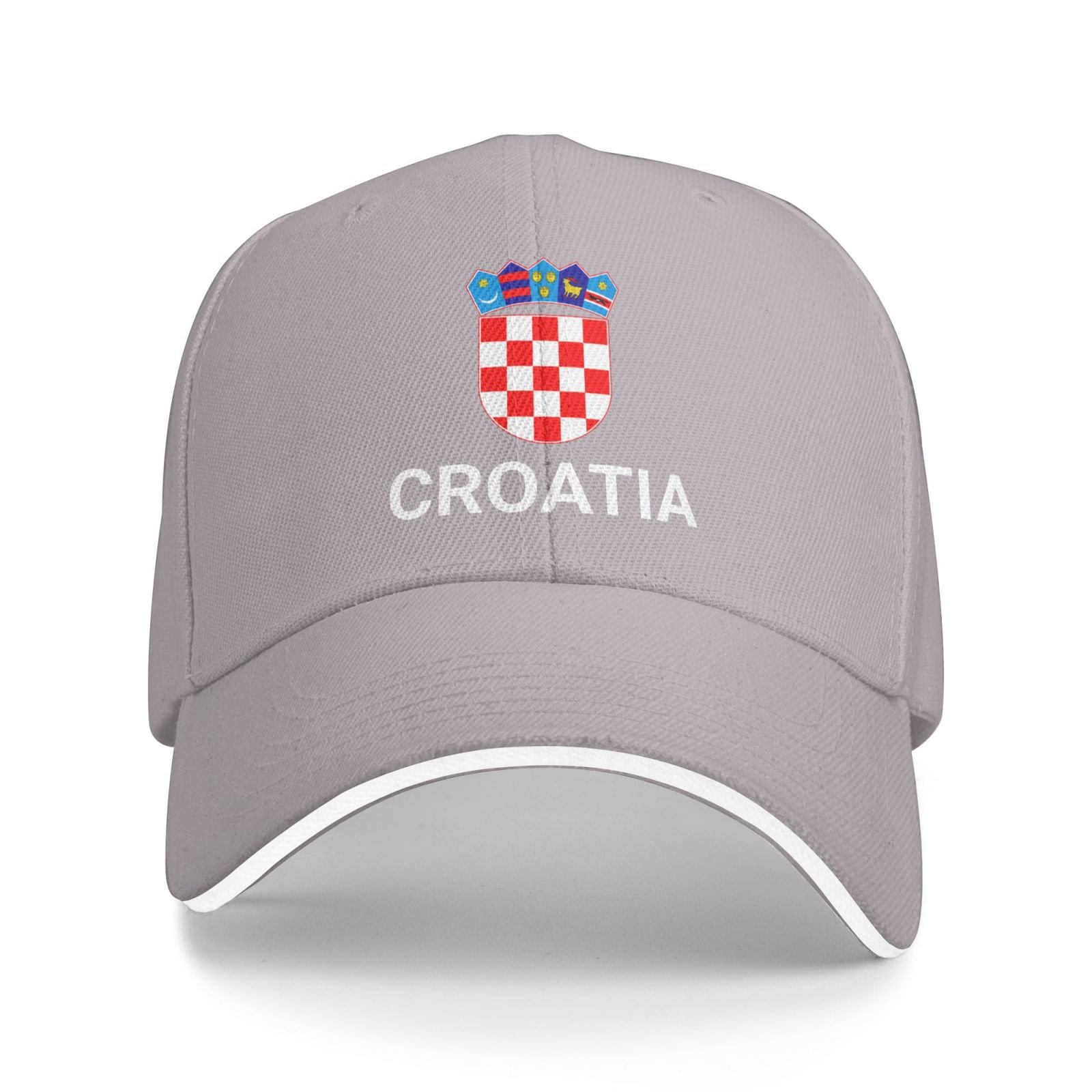 support (croatia) hat croatian caps for men women i stand with (croatia) emblem coat of arms baseball cap