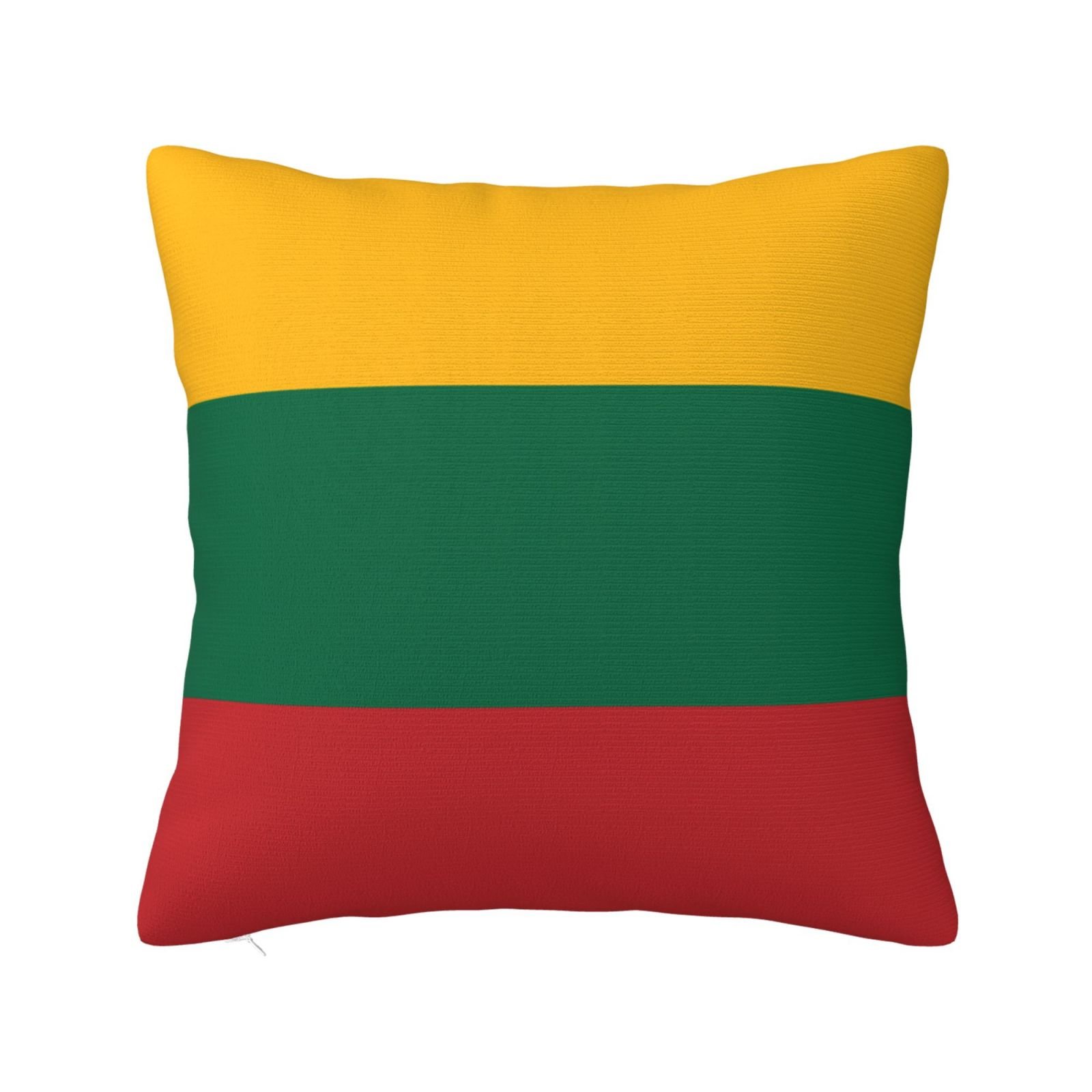 Quadratische Kissenbezüge mit litauischer Flagge für Sofa und Couch im Schlafzimmer
