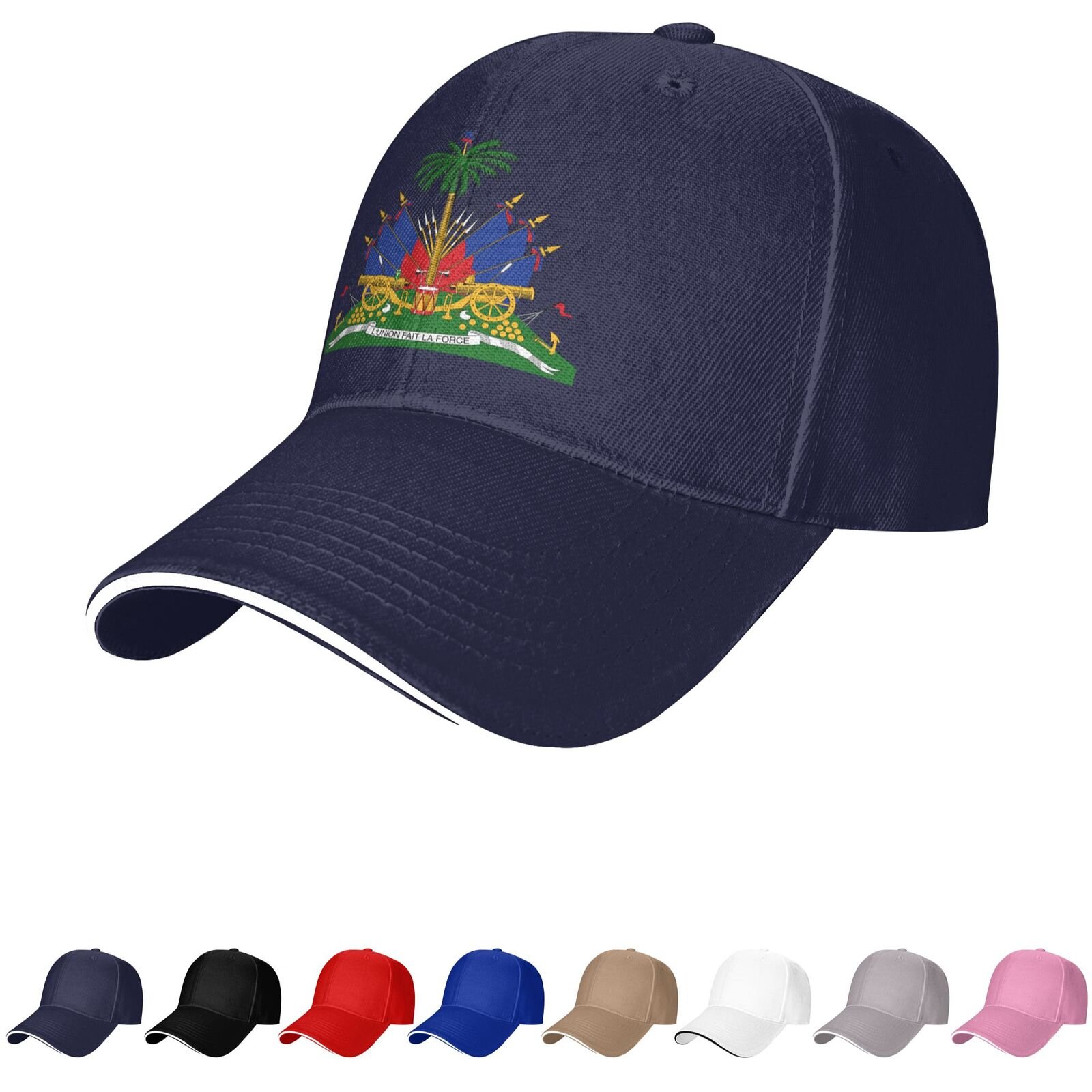haiti emblem hat haitian caps for men women coat of arms of haiti baseball cap trucker dad hat