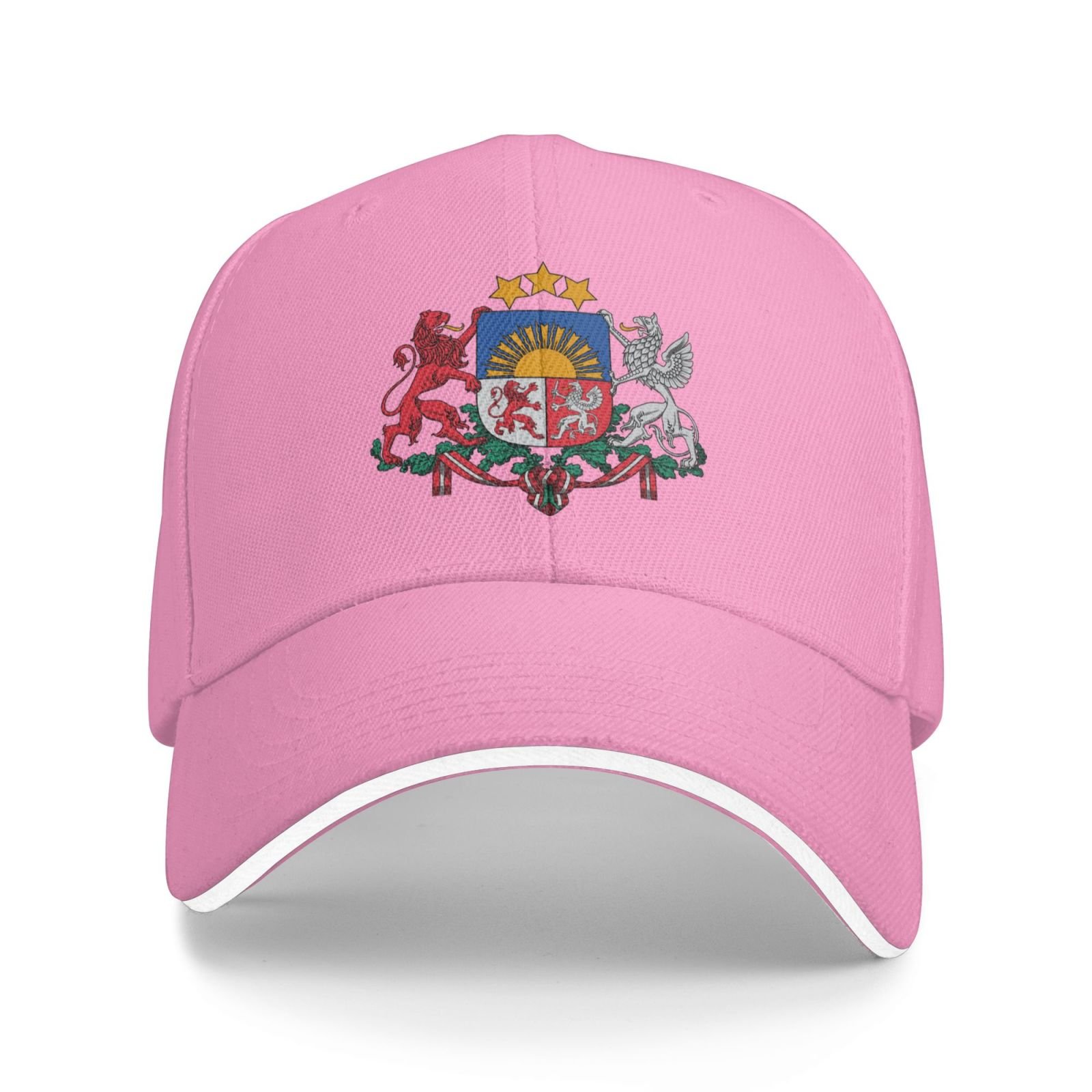 latvia national emblem hat support latvia coat of arms baseball cap latvian hat for women men adjustable hat