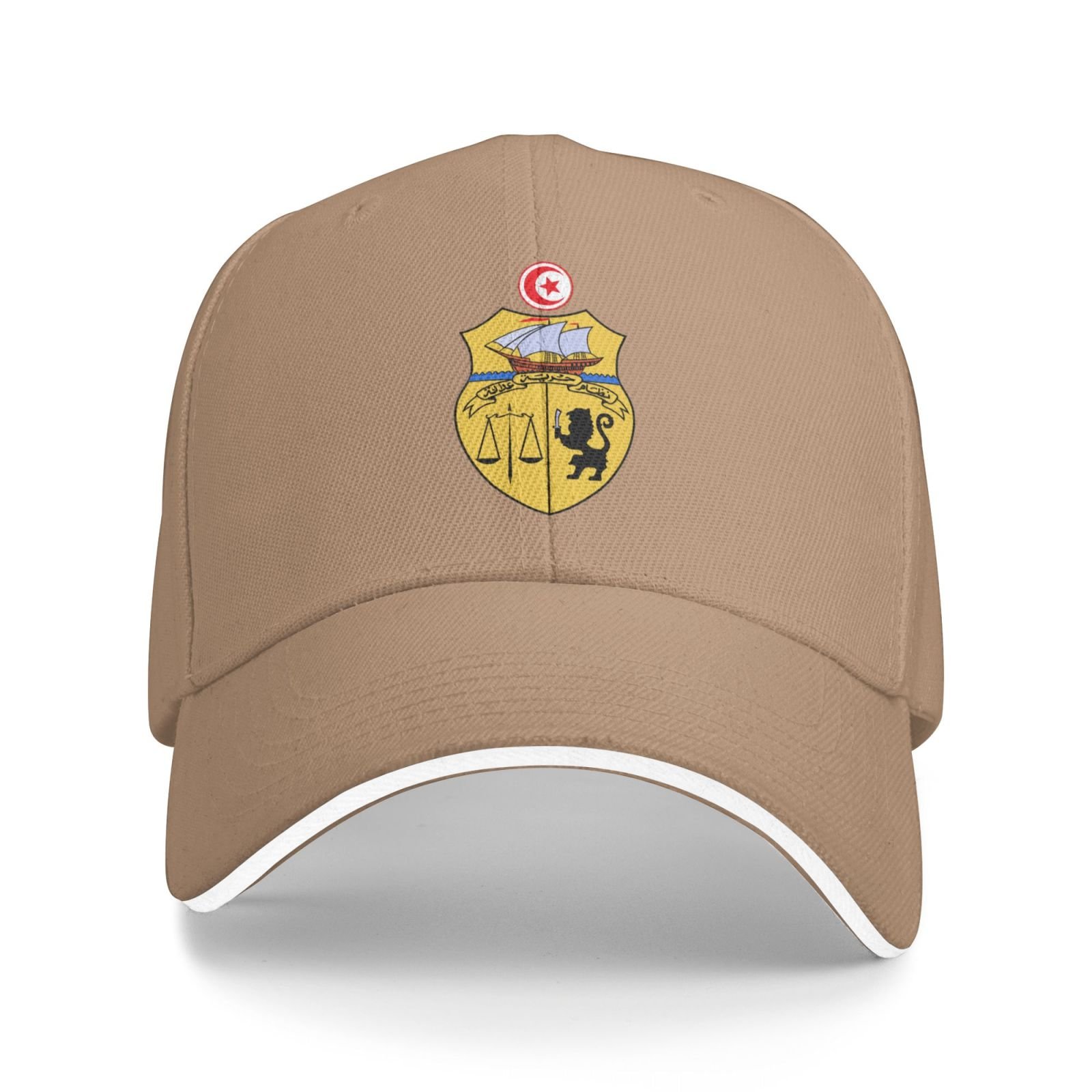 tunisia national emblem hat support tunisia coat of arms baseball cap tunisian hat for women men adjustable hat