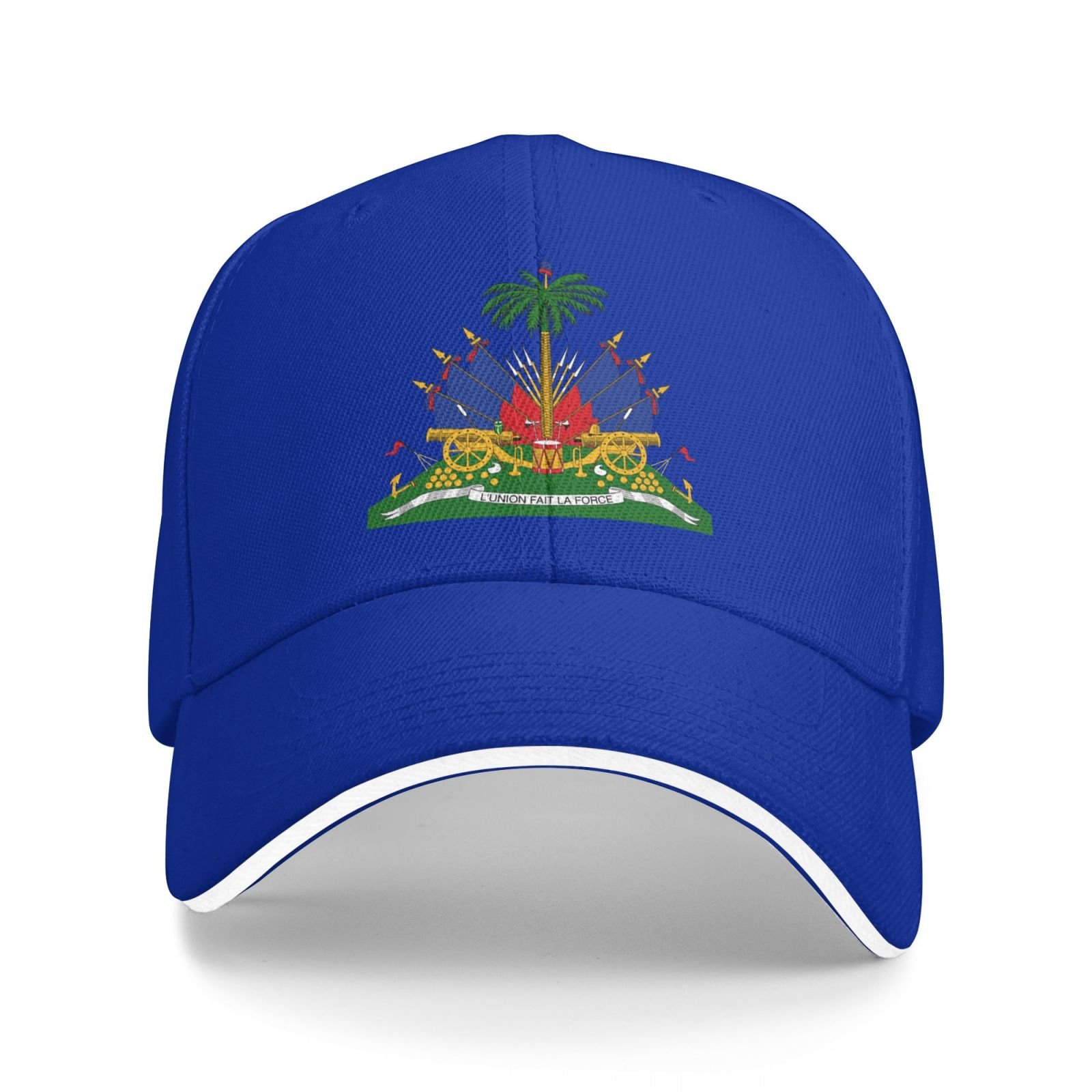 haiti national emblem hat support haiti coat of arms baseball cap haitian hat for women men adjustable hat