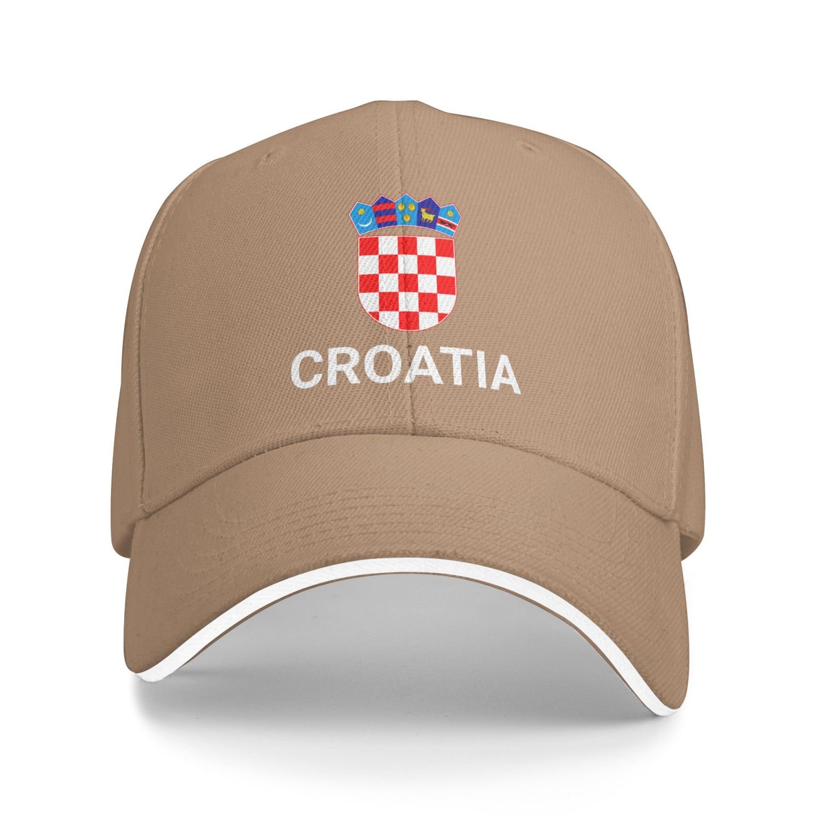 support (croatia) hat croatian caps for men women i stand with (croatia) emblem coat of arms baseball cap