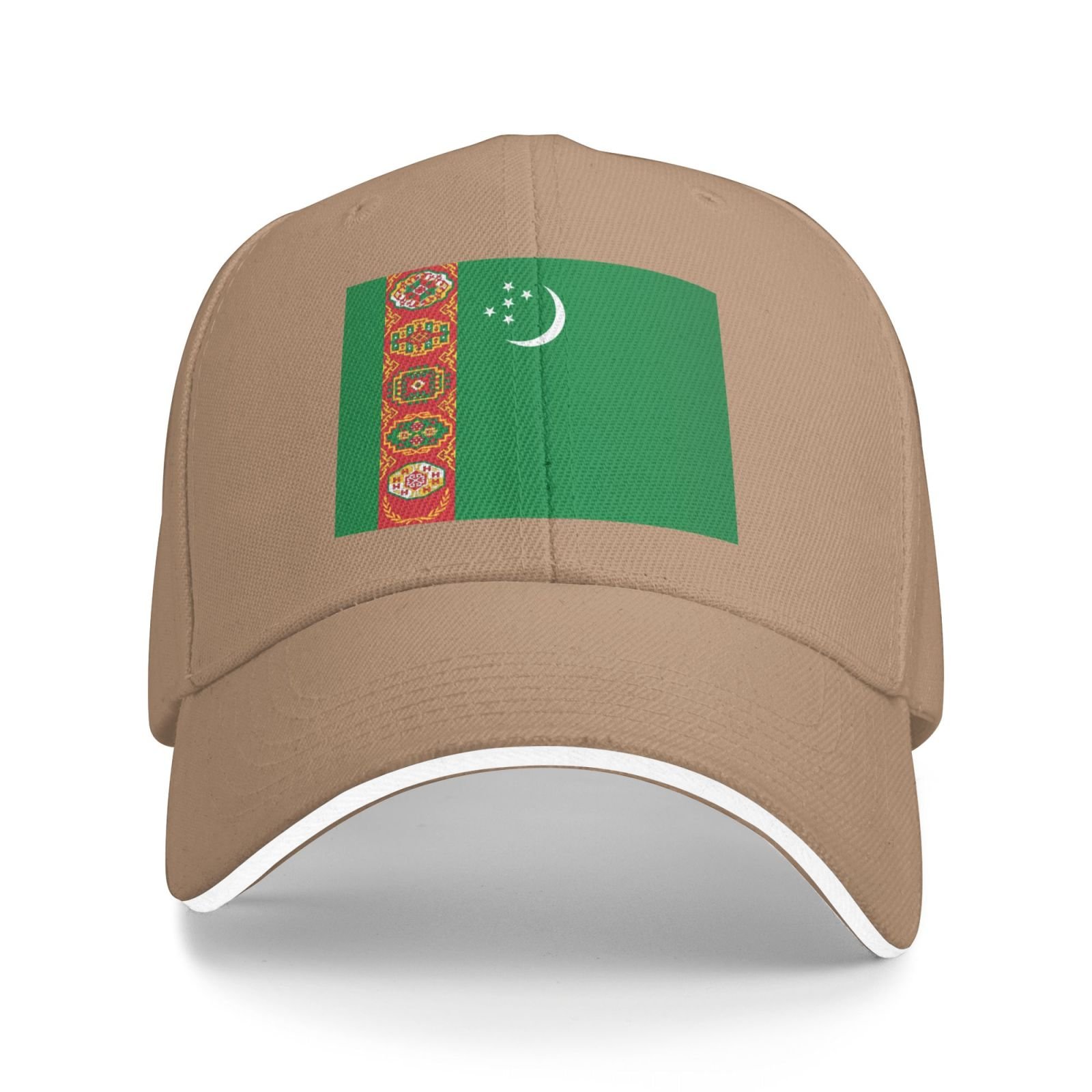 flag of turkmenistan baseball cap stand with turkmenistan hat support turkmen trucker dad hat for men women