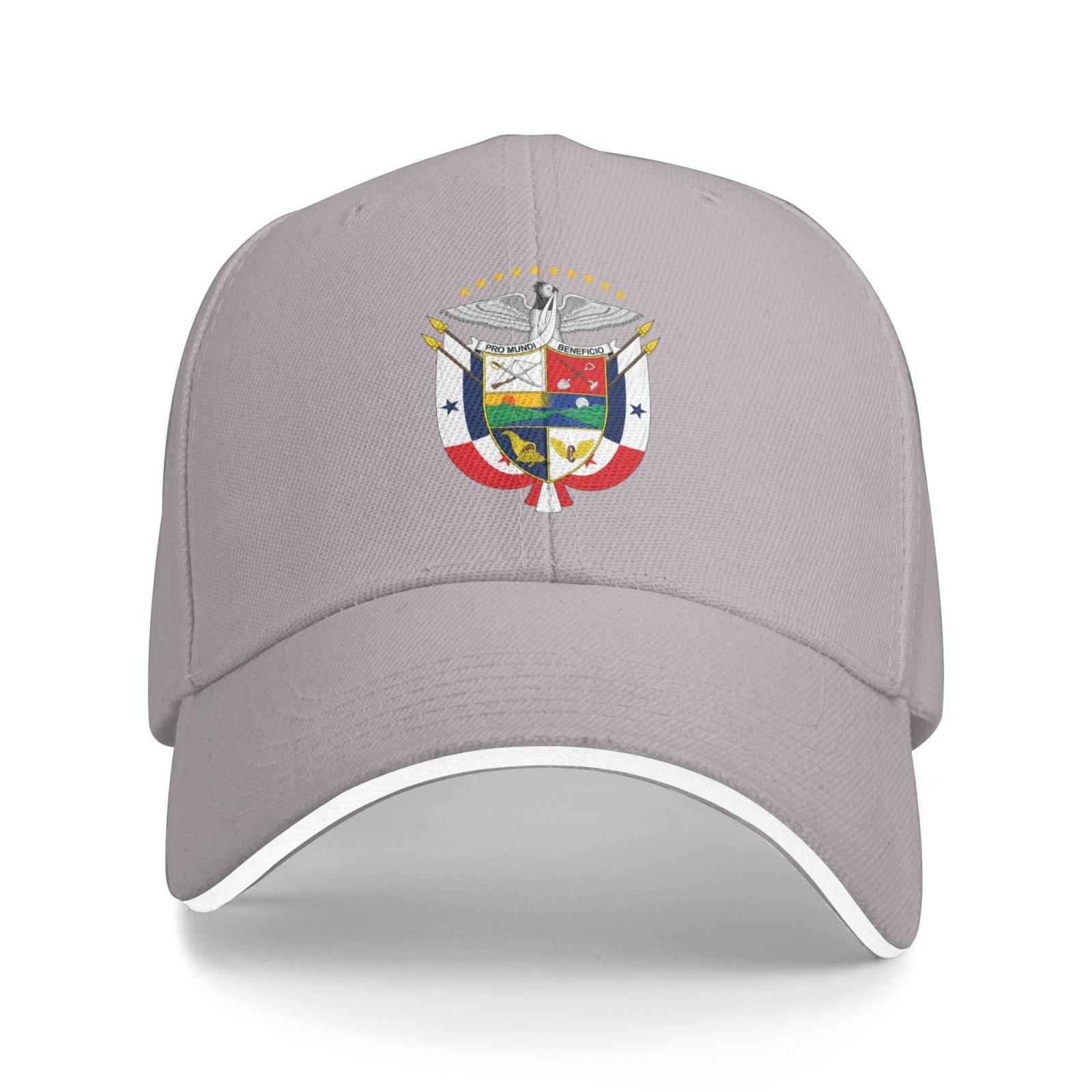 panama national emblem hat support panama coat of arms baseball cap panamanian hat for women men adjustable hat