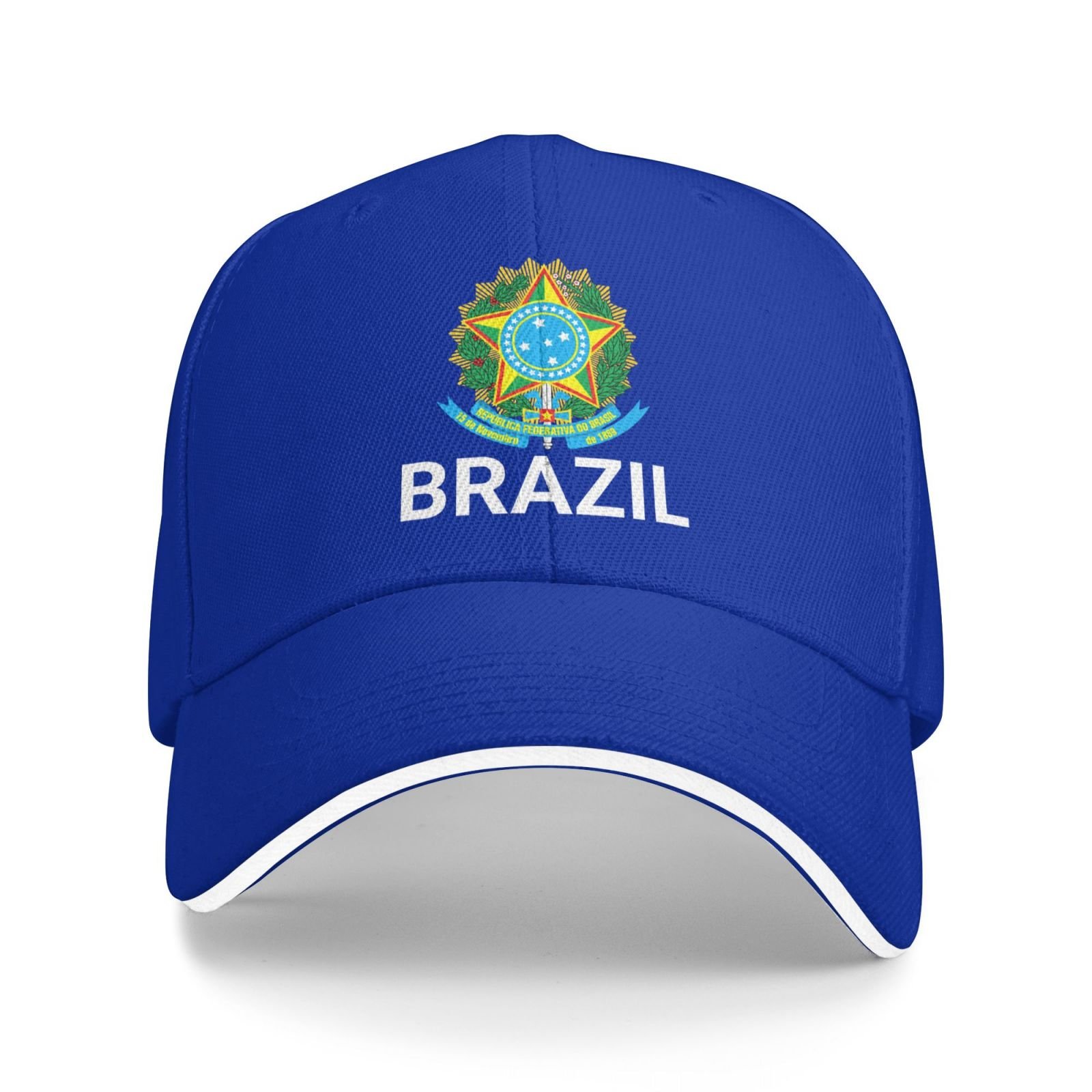 support brazil hat brazilians caps for men women i stand with brazil emblem coat of arms baseball cap