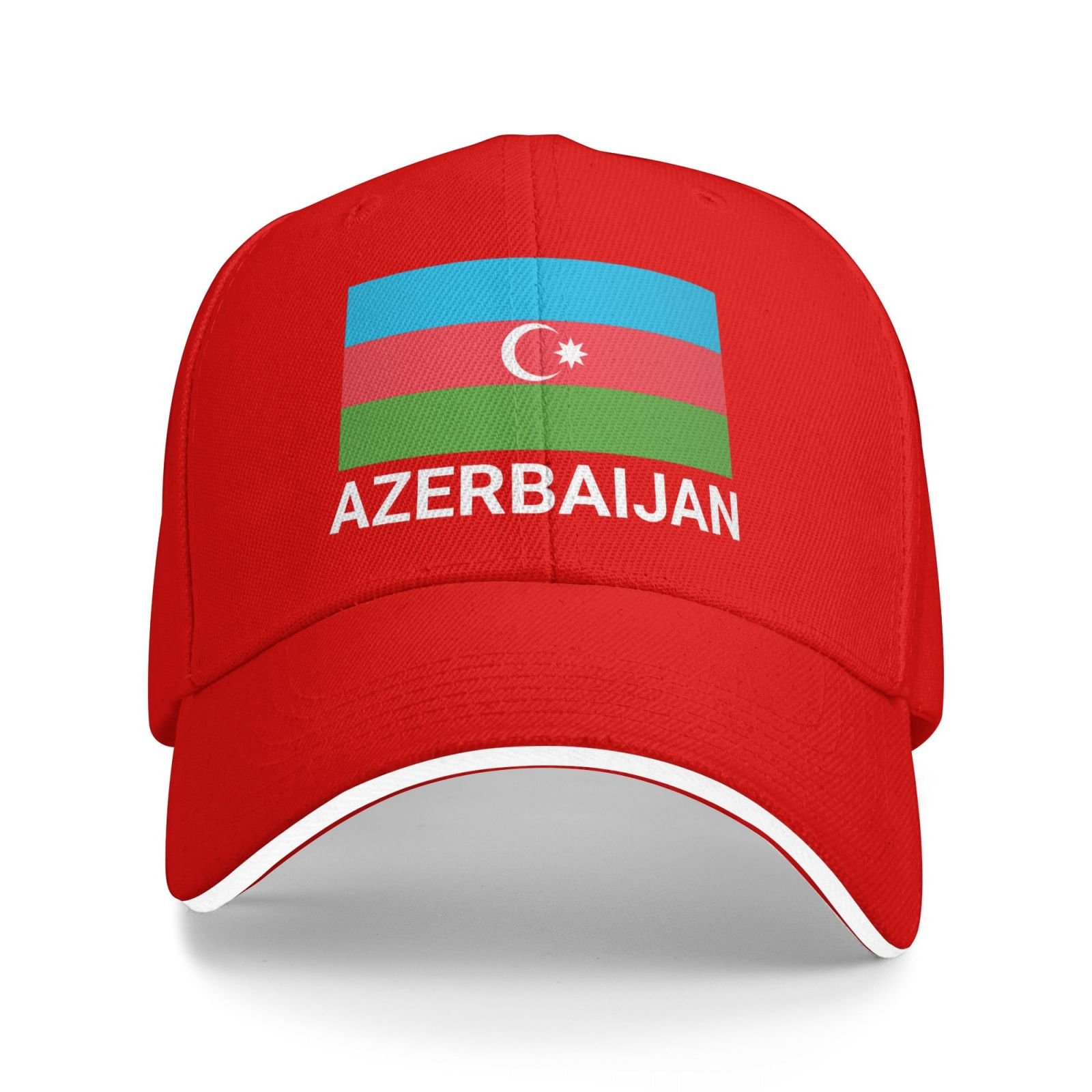 support azerbaijan flag hat azerbaijani caps for men women i stand with azerbaijan baseball cap trucker hat