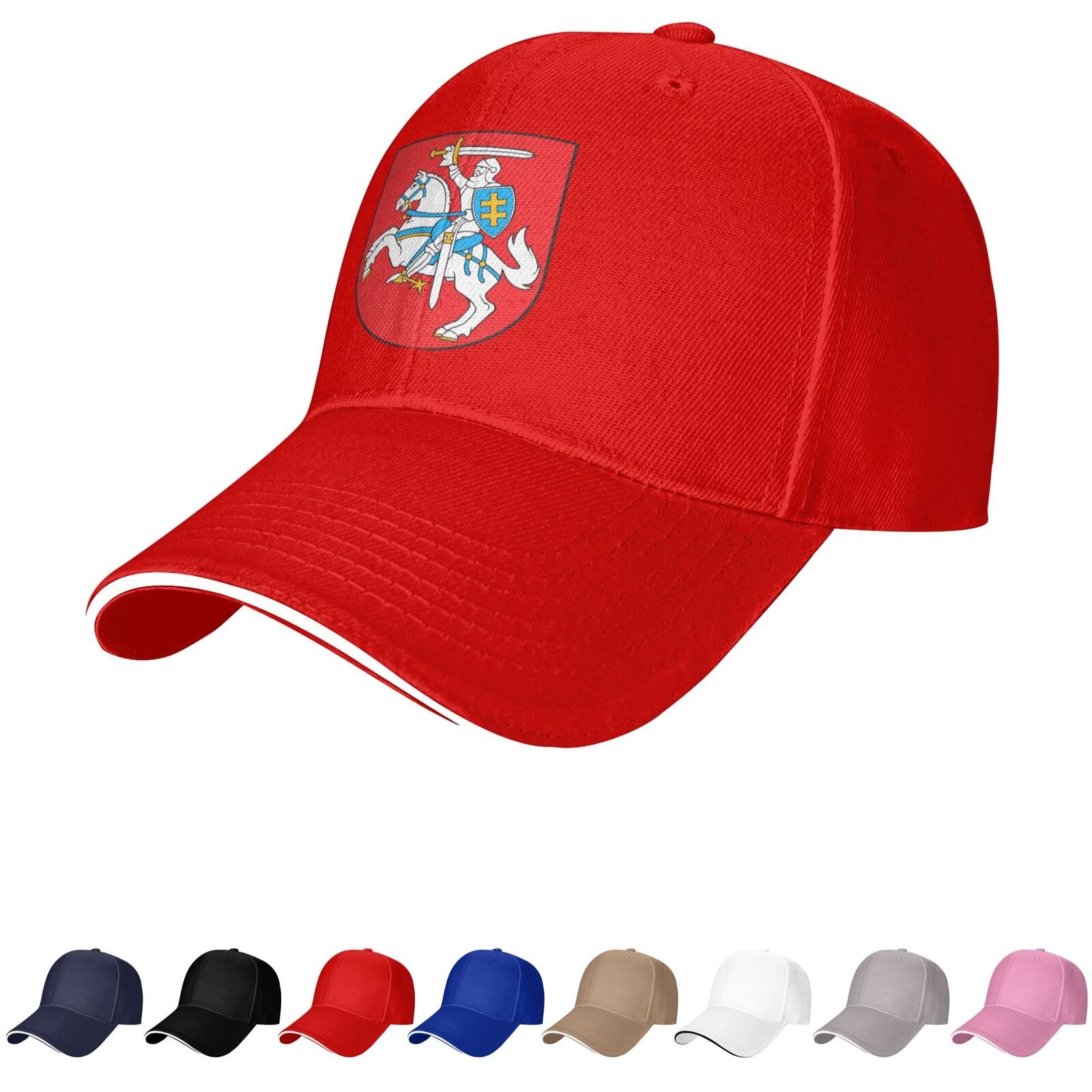 lithuania emblem hat lithuanian caps for men women coat of arms of lithuania baseball cap trucker dad hat