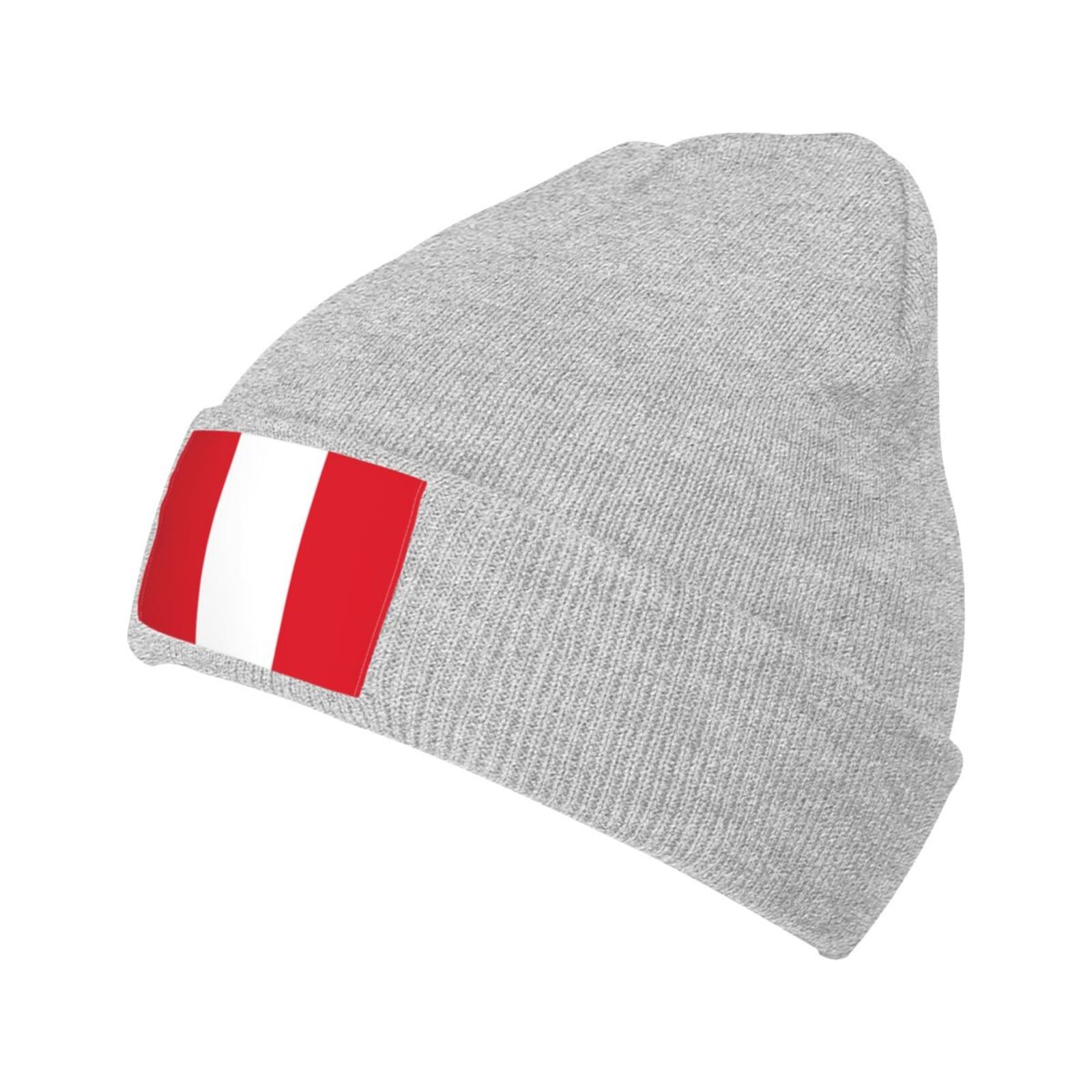 flag of peru knit beanie hat peru flags knitted cap for peruvian winter outdoor men women