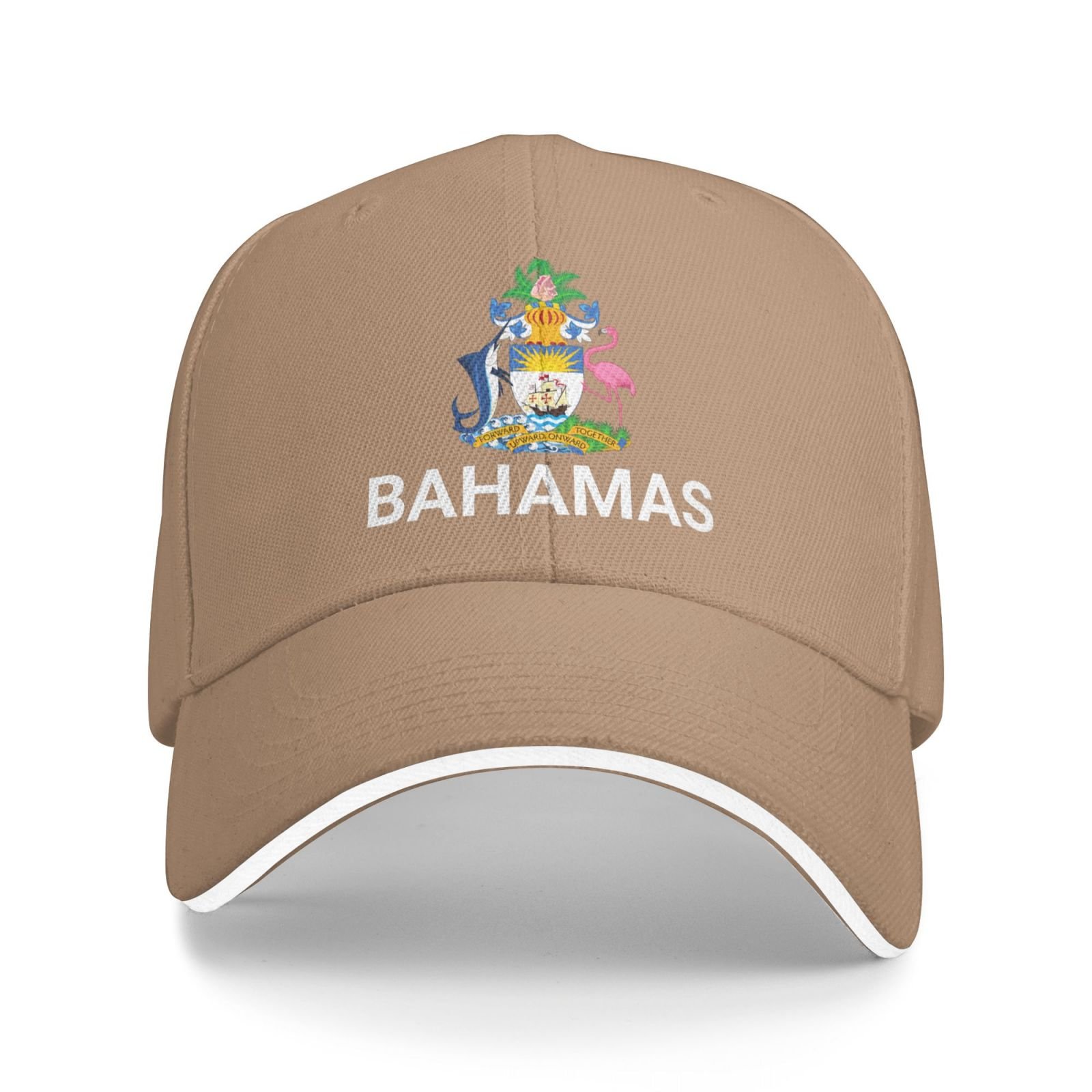 support bahamas hat bahamian caps for men women i stand with bahamas emblem coat of arms baseball cap
