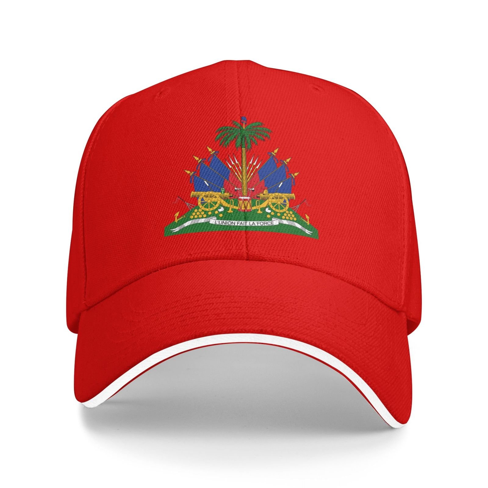 haiti national emblem hat support haiti coat of arms baseball cap haitian hat for women men adjustable hat