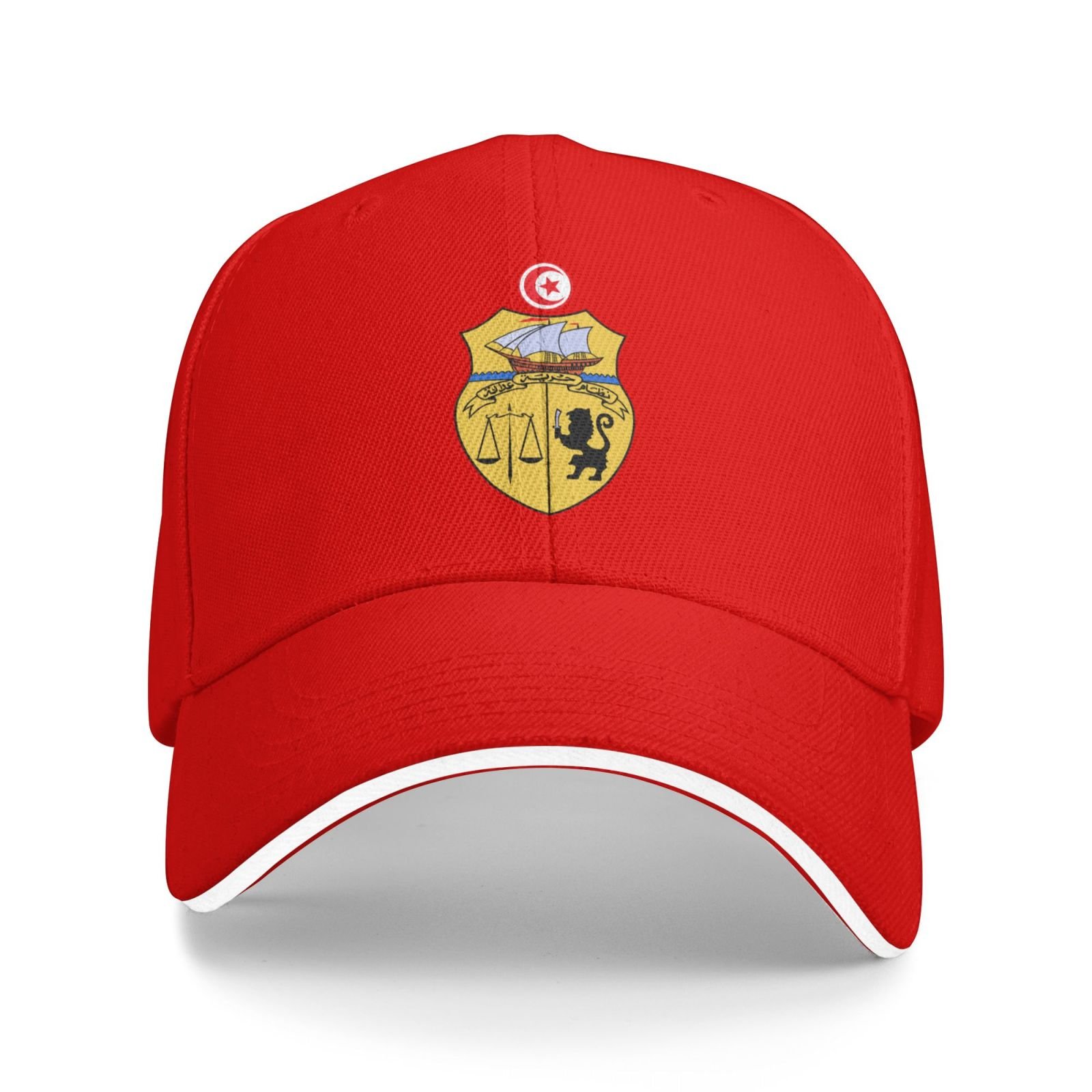 tunisia national emblem hat support tunisia coat of arms baseball cap tunisian hat for women men adjustable hat