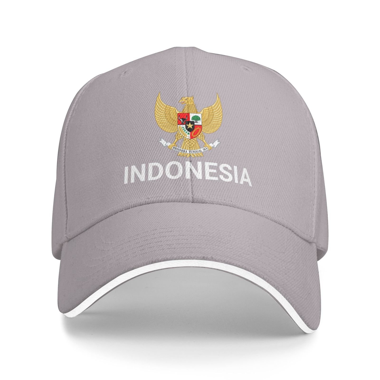 support indonesia hat indonesian caps for men women i stand with indonesia emblem coat of arms baseball cap