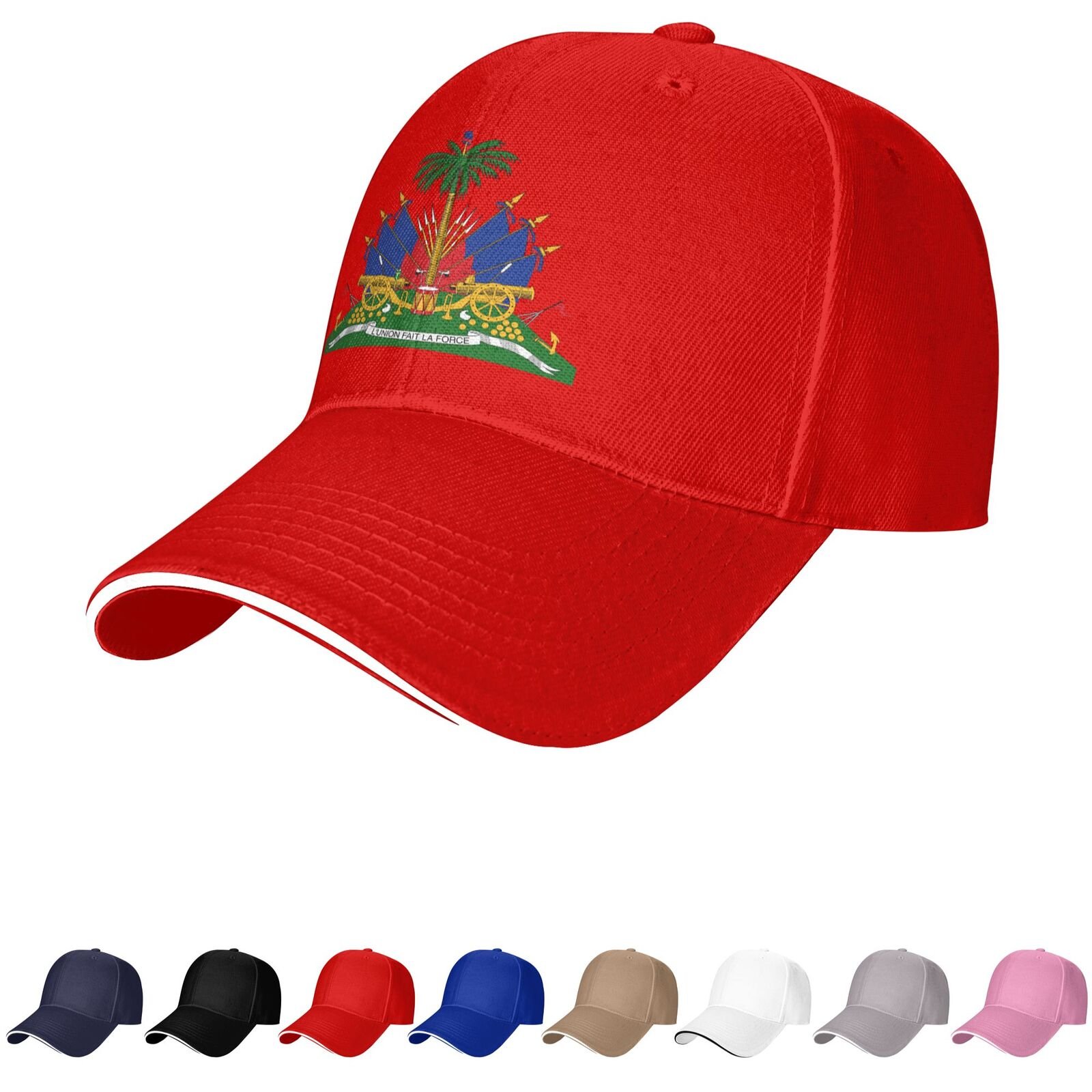 haiti emblem hat haitian caps for men women coat of arms of haiti baseball cap trucker dad hat