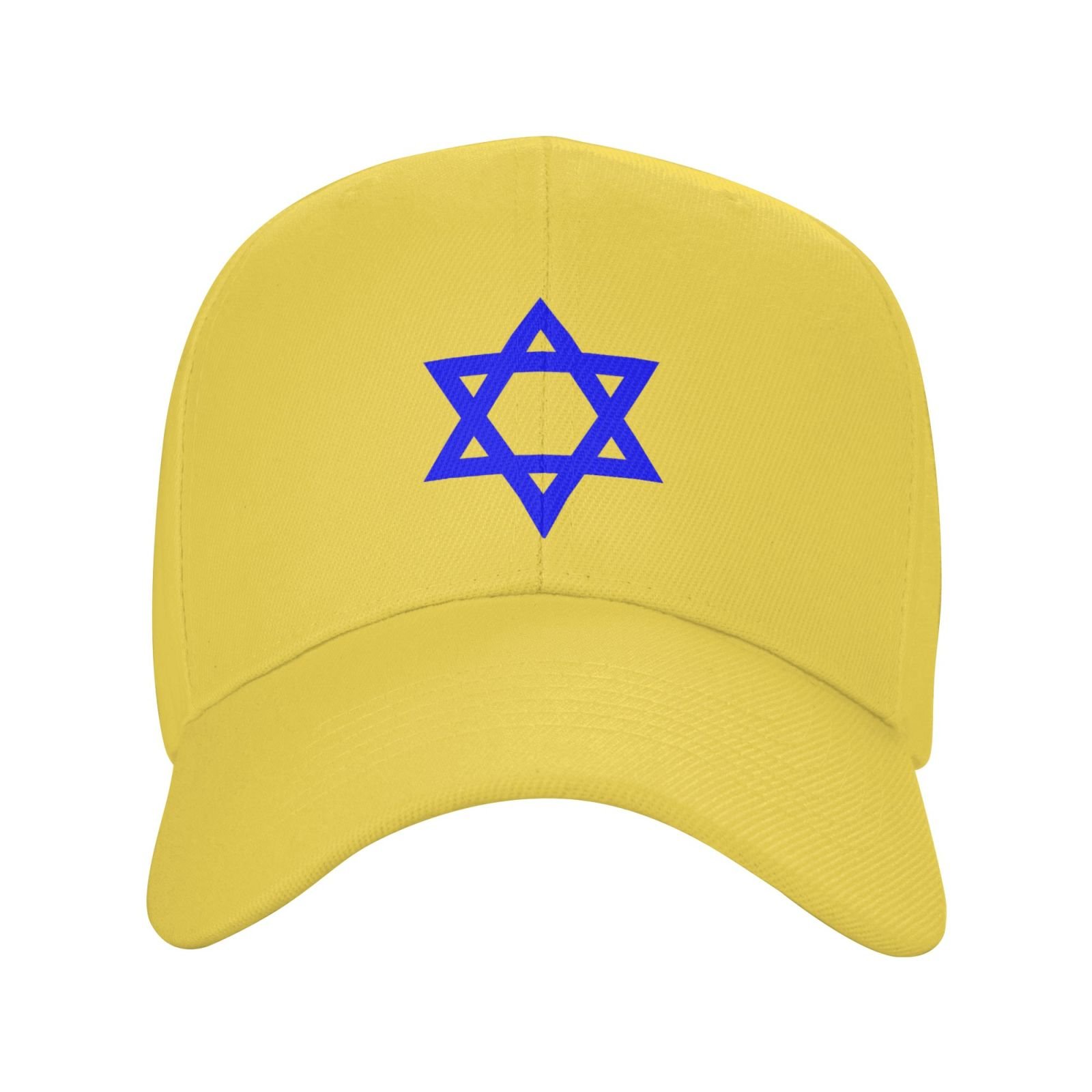 blue star of david hat for men women blue star of david baseball cap adjustable trucker dad hats