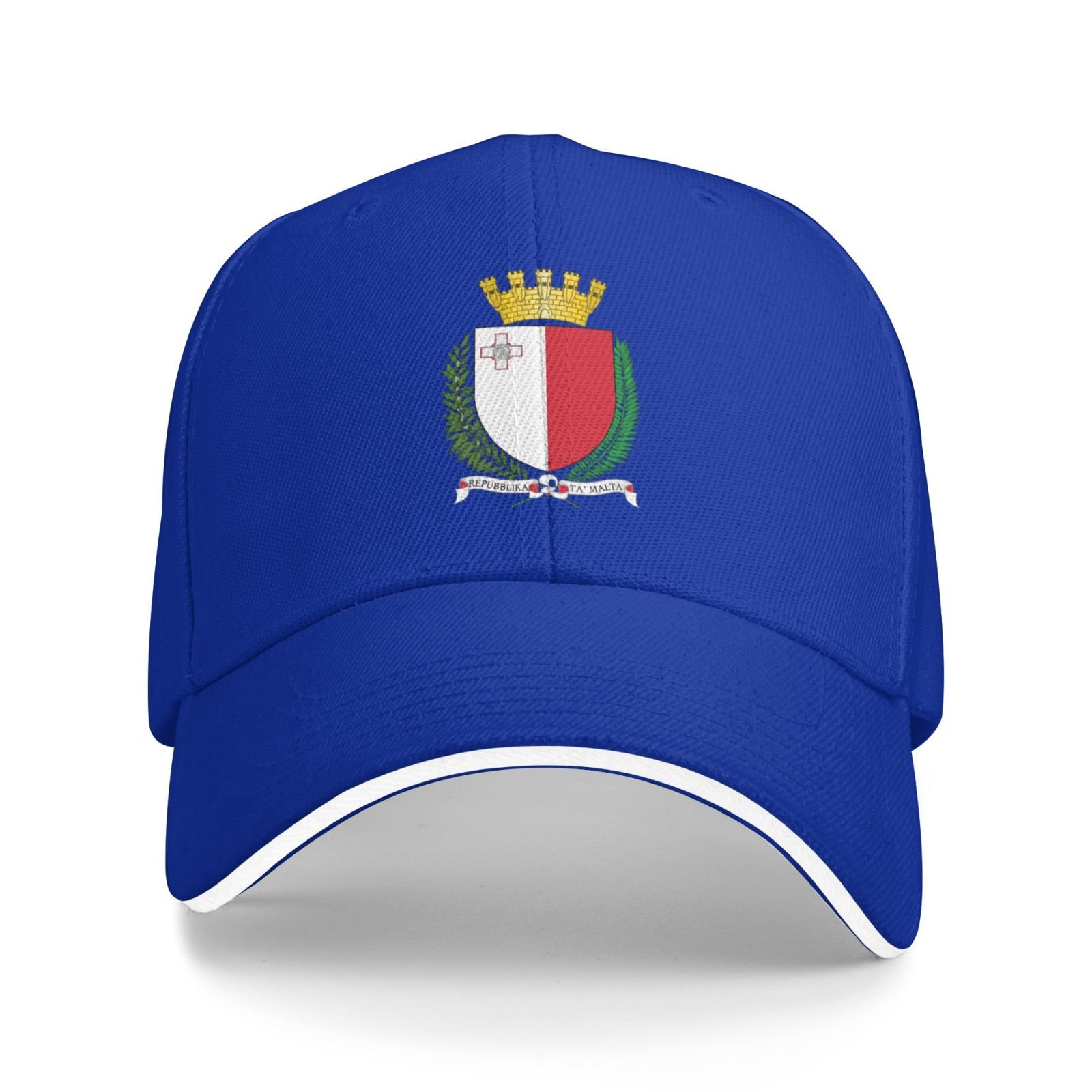 malta national emblem hat support malta coat of arms baseball cap maltese hat for women men adjustable hat
